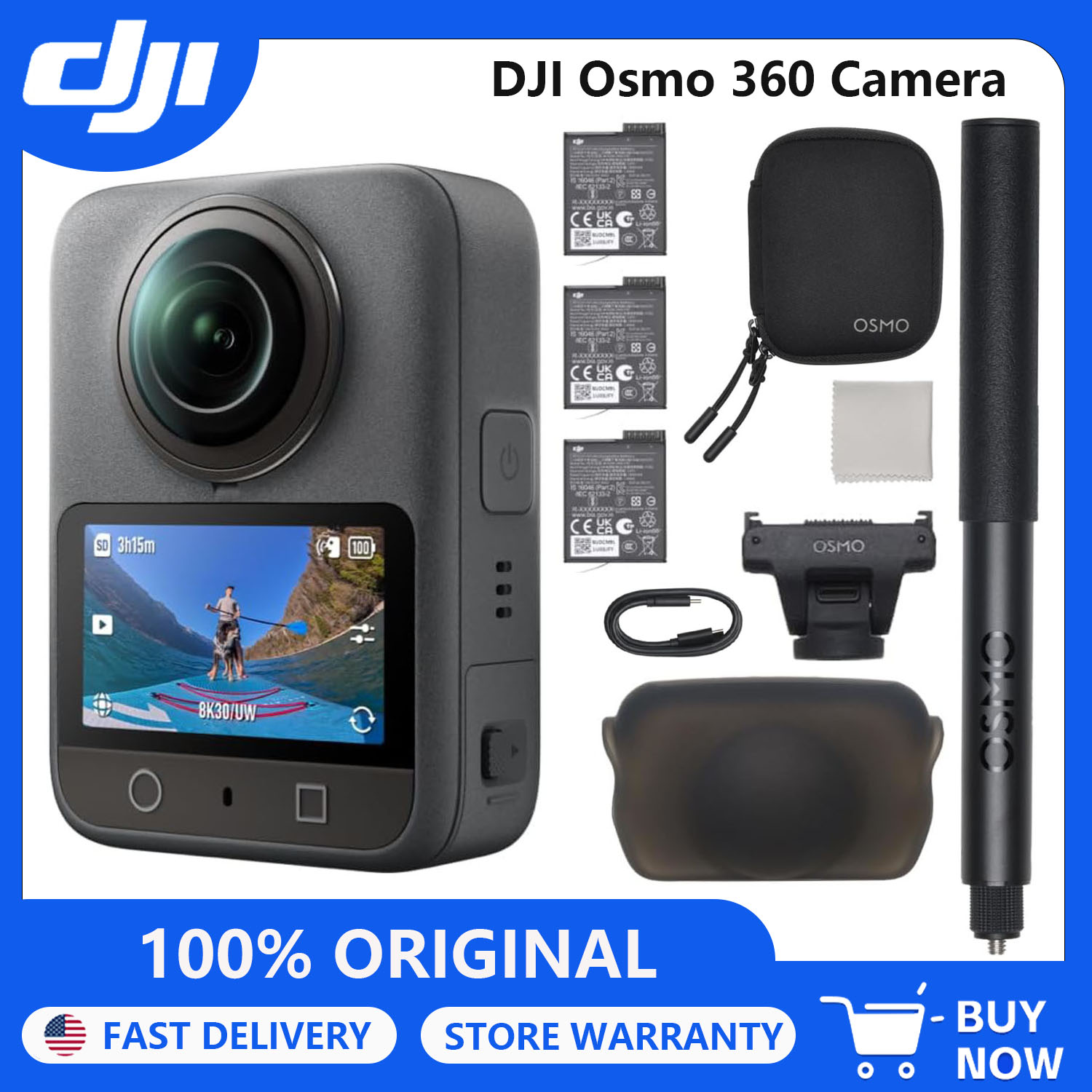 Outdoor Adventure Images - Caméra DJI Osmo 360 Adventure Combo,
