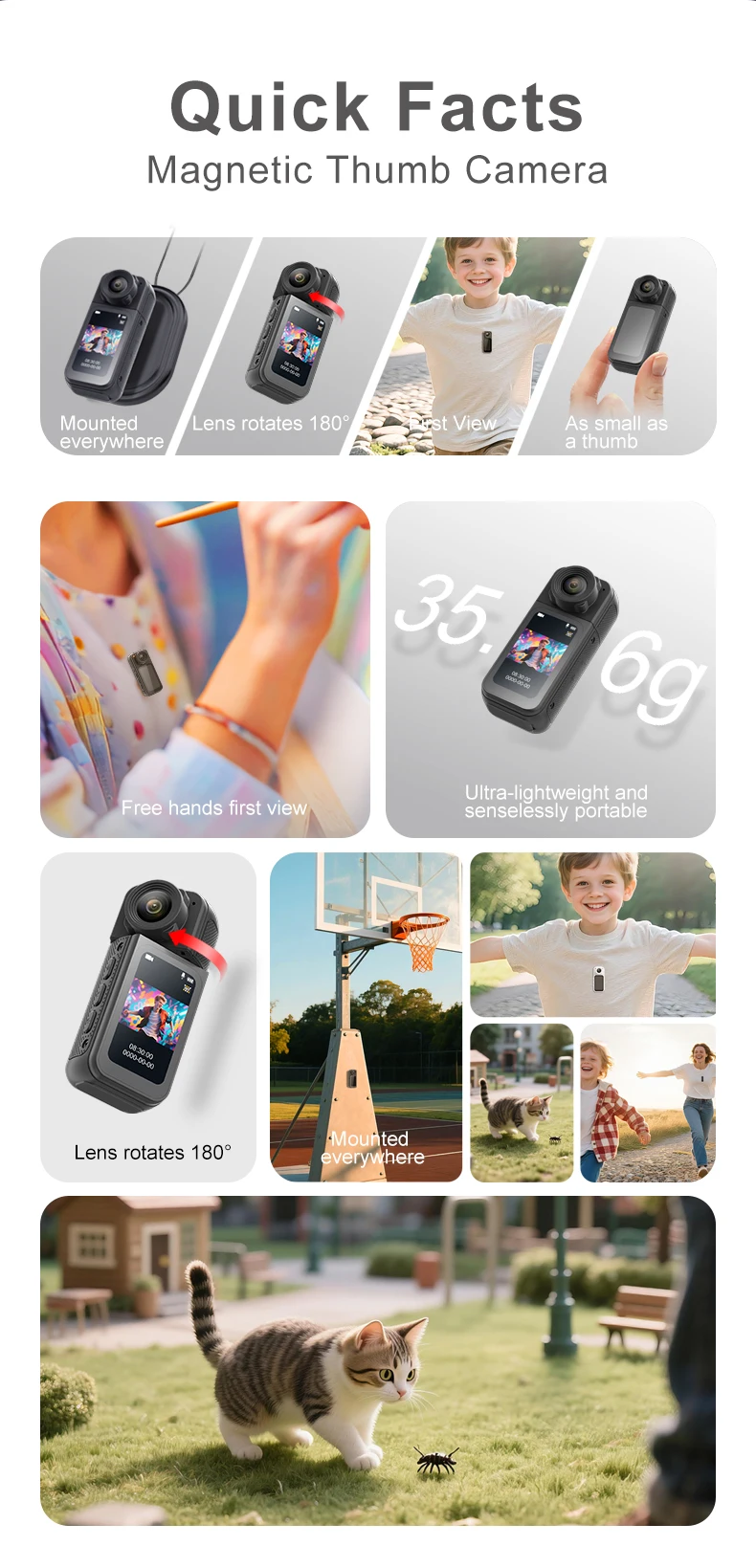 Mini caméra de sport de poche, - Outdoor Adventure Images avis et prix